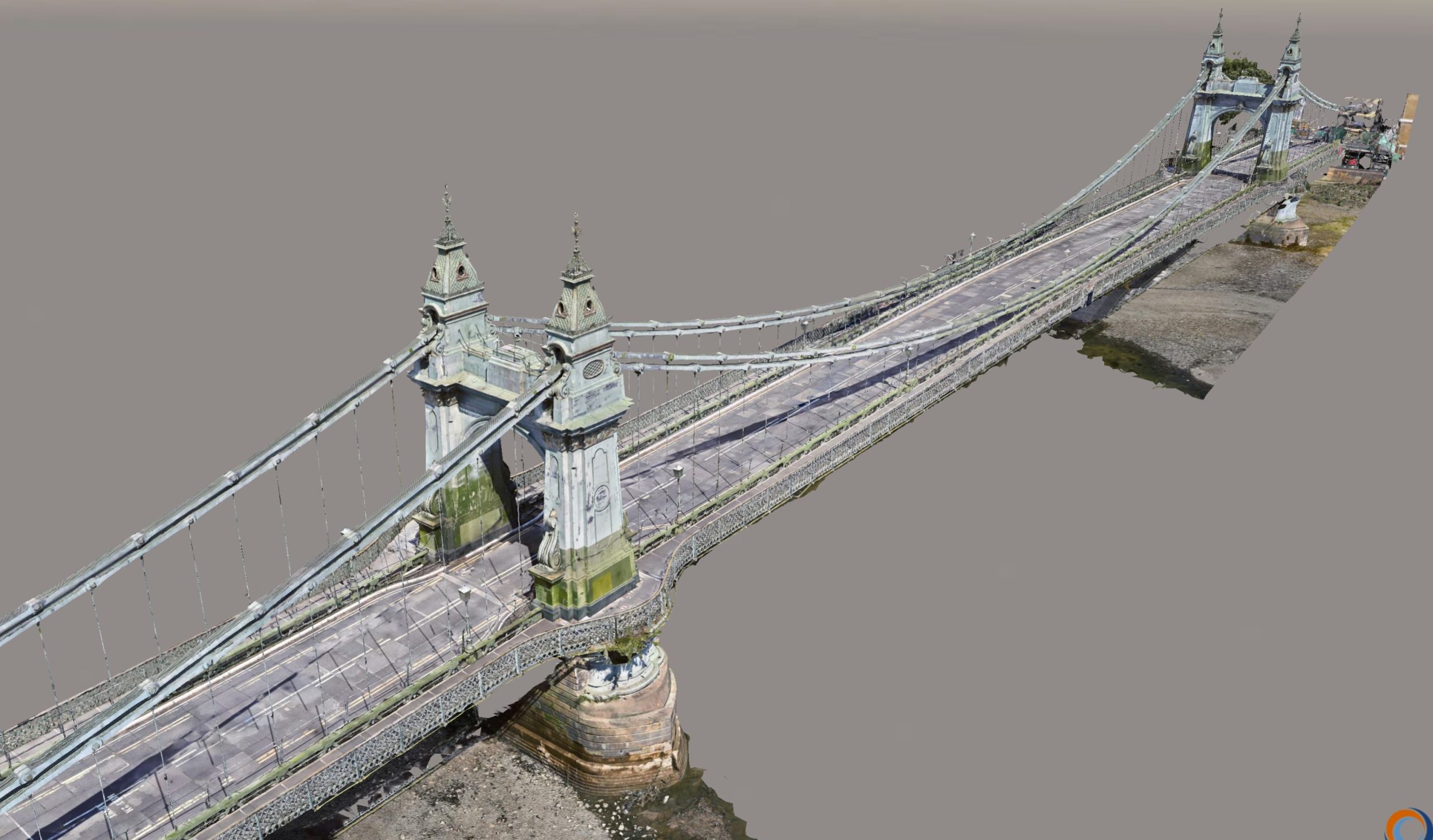 Angell Surveys Aerial View Reality Capture Bridge
