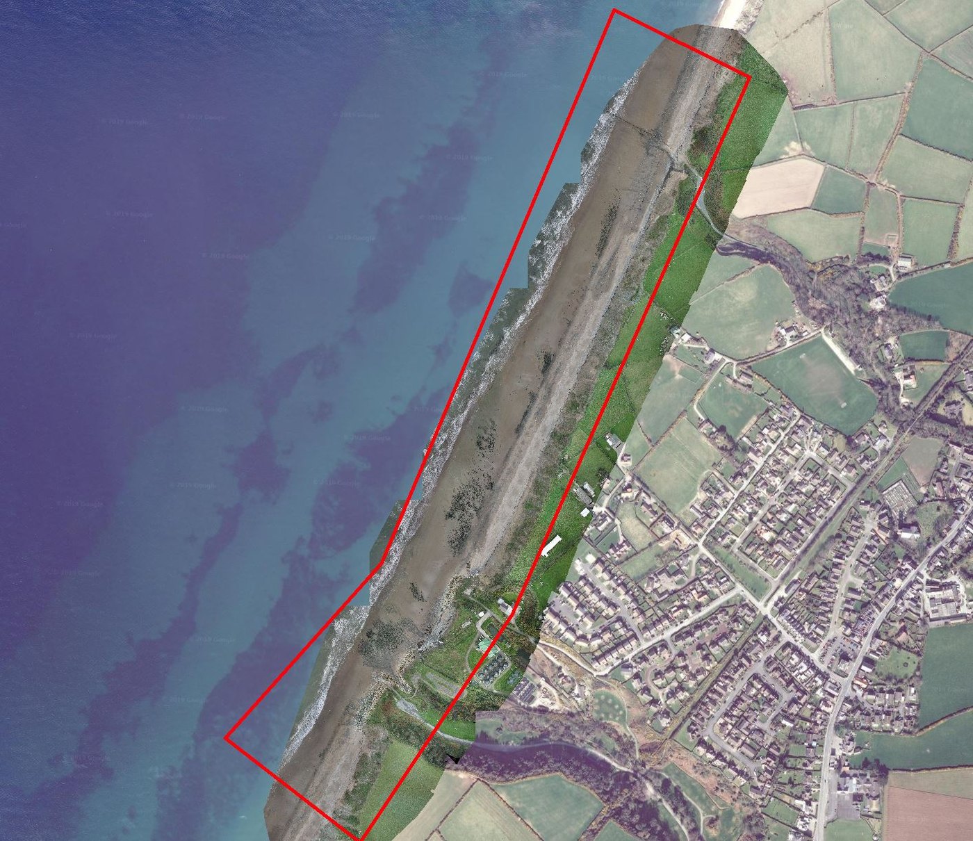 Orthophotography over the Kirk Michael management zone