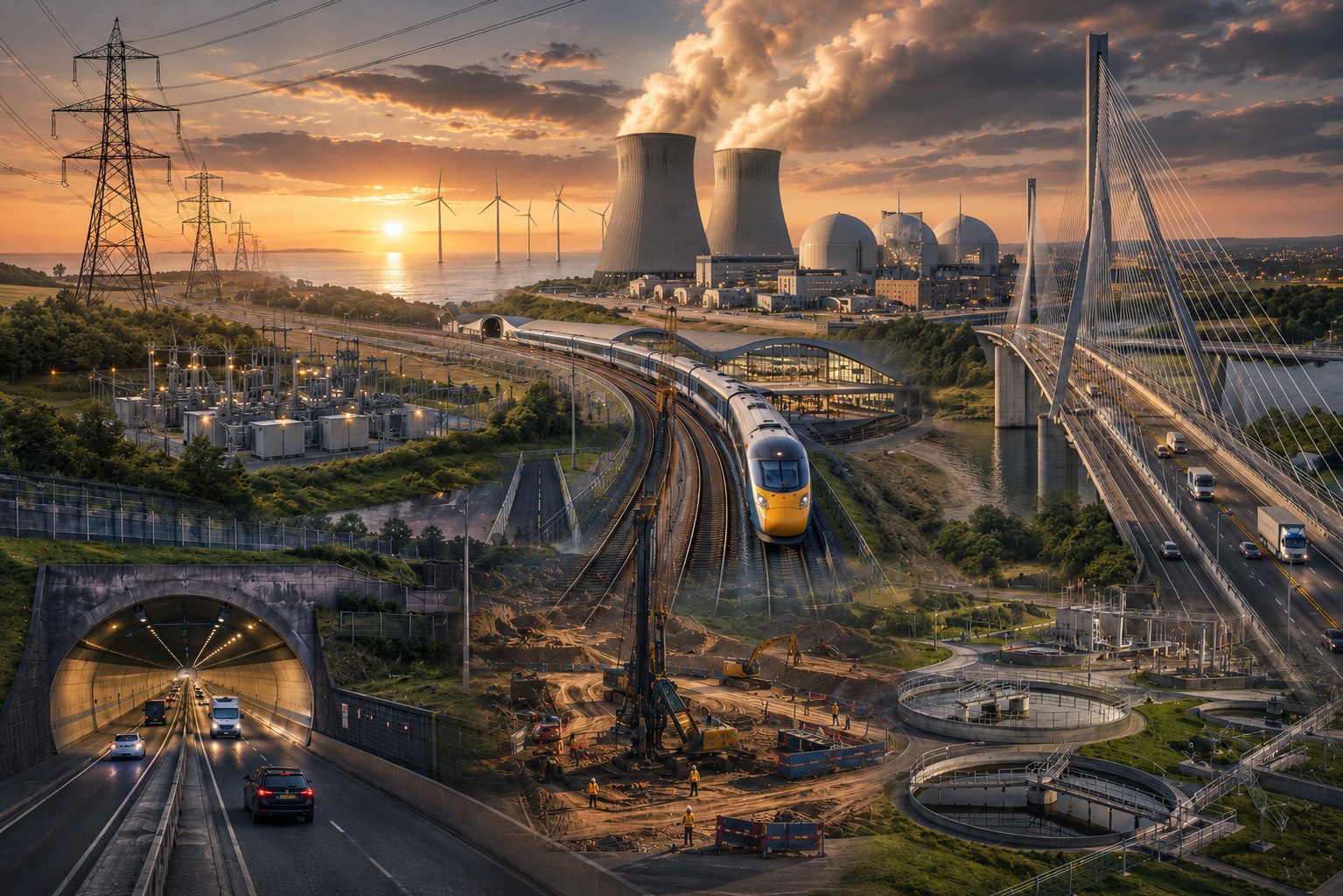 Critical national infrastructure — rail, nuclear, bridges, highways, utilities and earthworks surveyed by Angell Surveys