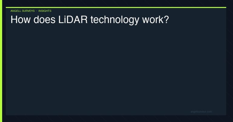 How does LiDAR technology work — laser scanning principles