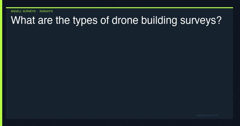 Types of drone building surveys — facade, roof and structural