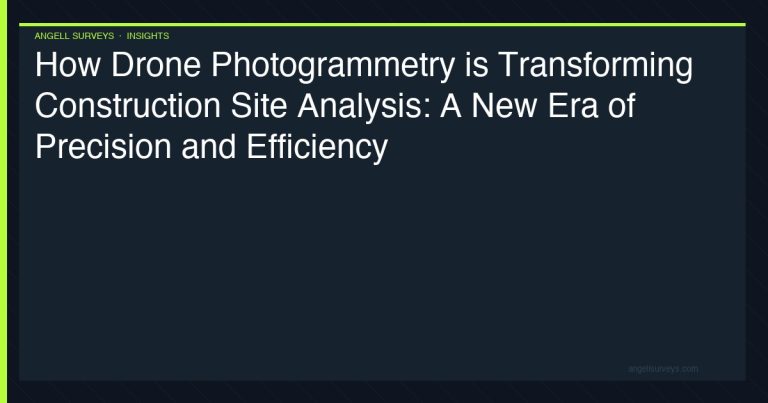 How drone photogrammetry is transforming construction site analysis