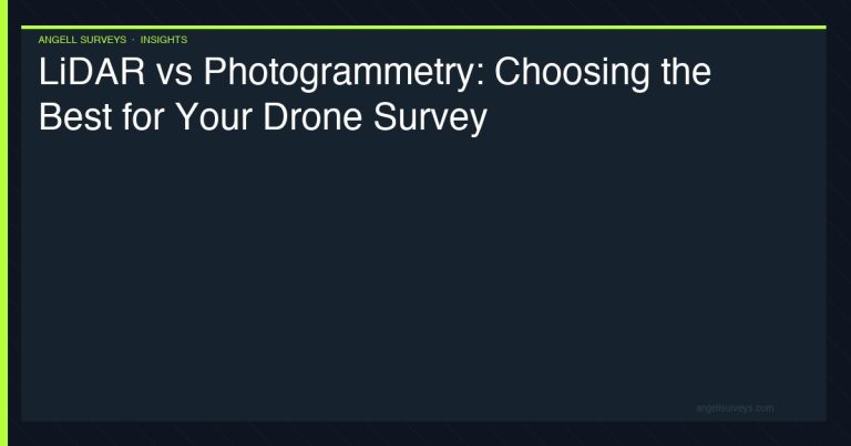 LiDAR vs photogrammetry — choosing the best technology for your drone survey