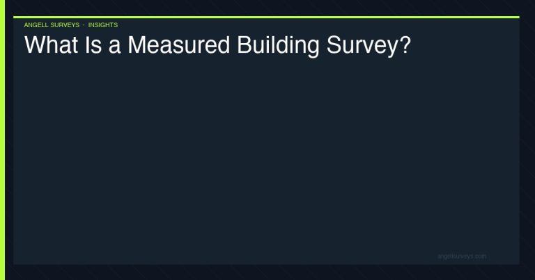 What is a measured building survey — floor plans and dimensions